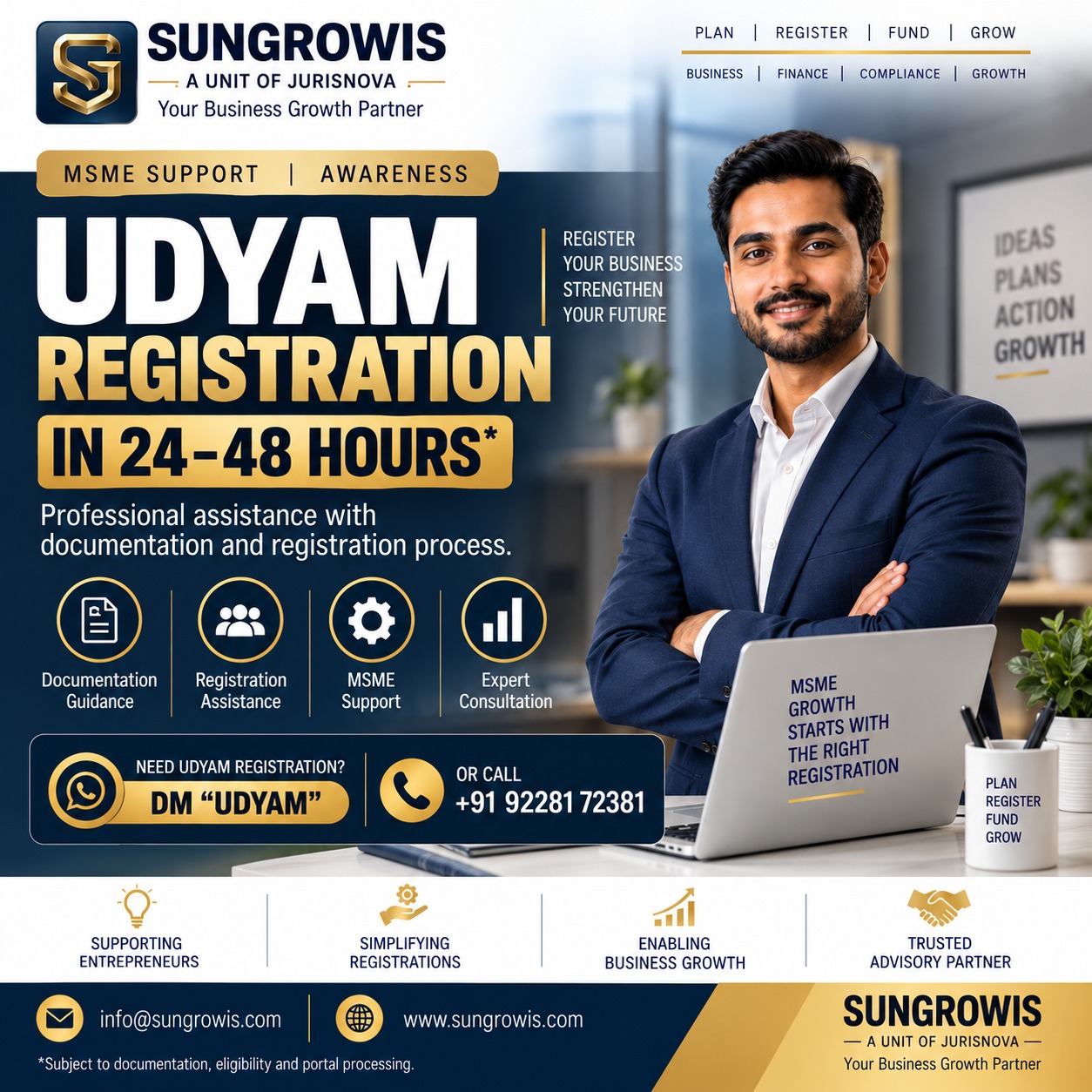 Poster 7 showcasing Sungrowis business funding insights